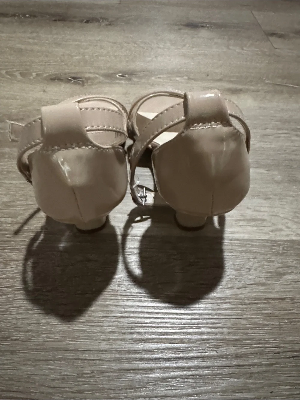 Nude Ankle-Strap Sandals for kids size 1